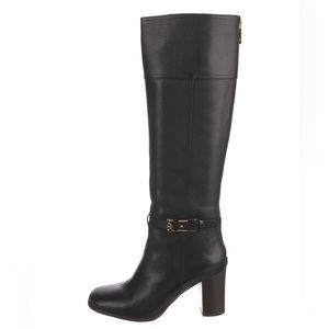 Tory Burch Black Leather Riding Boots- Size 6